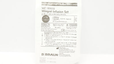 Braun 7B3050 Winged Infusion Set 21Ga x 1-3/4inch,  0.6mL